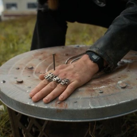 Stranger Things Vecna Biker Ring, 316SS - Picture 14 of 15